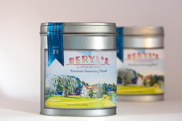 Beryl's A Little Bit Spicy Seasoning Blend in a Tins on a white background