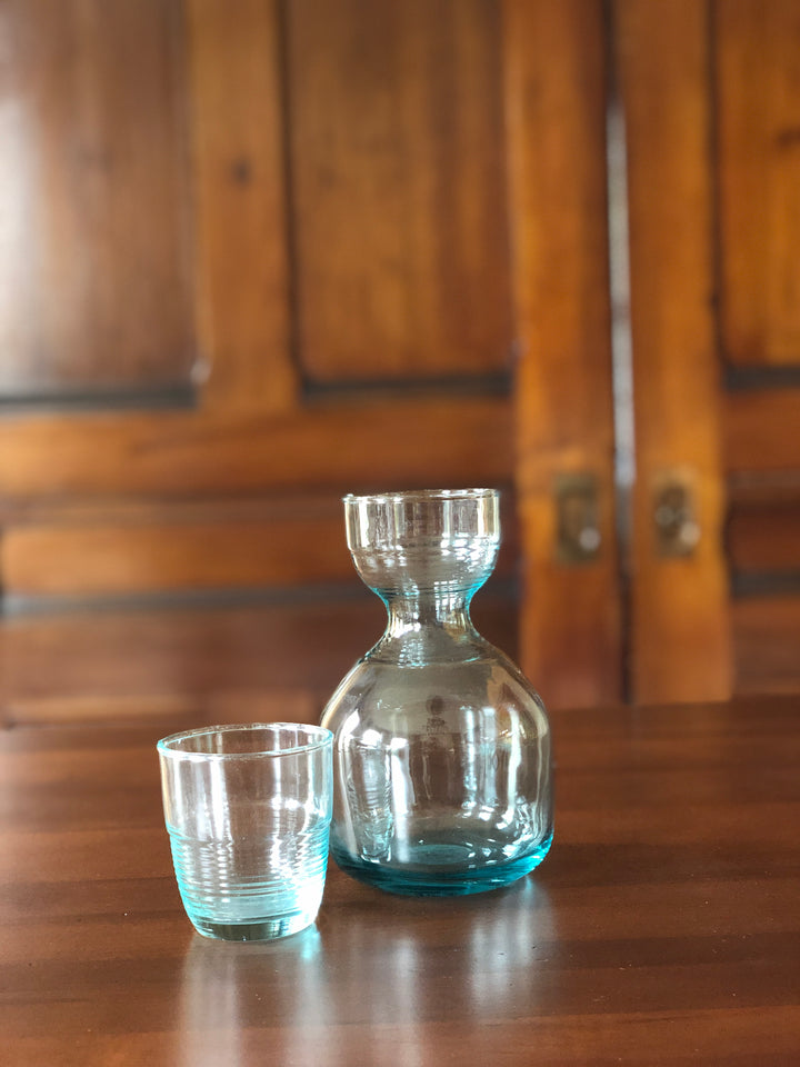 Bedside Carafe and Nested Glass