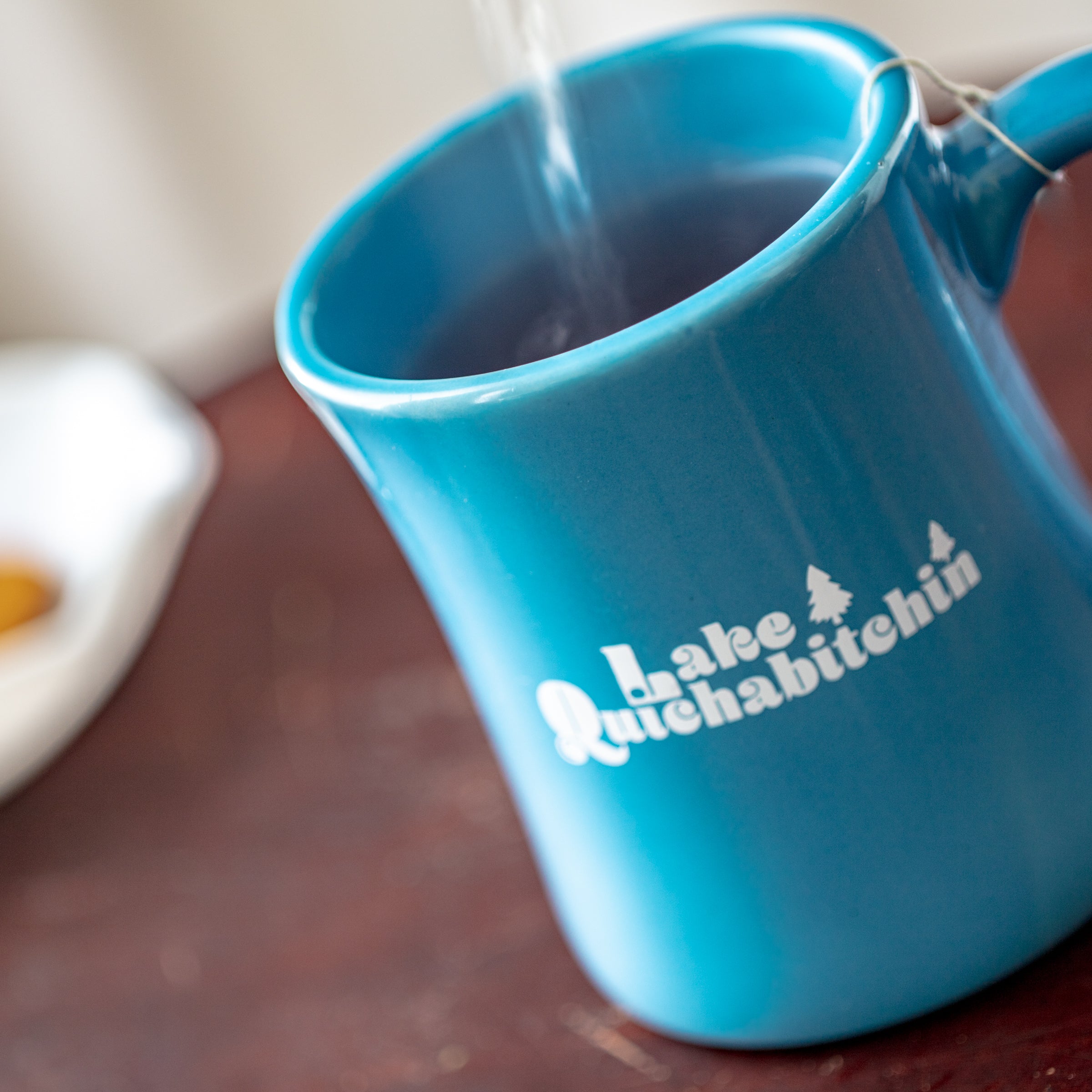 Lake Quichabitchin mug in Ocean Blue