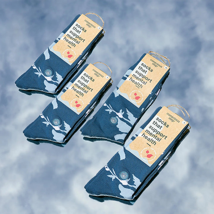 Floral Socks that Support Mental Health
