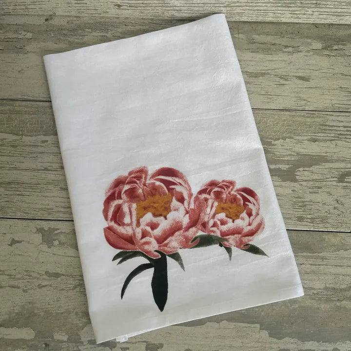 Peony Tea Towel