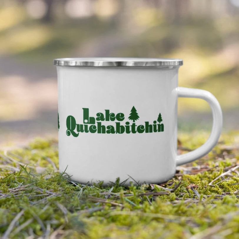 Lake Quitchabitchin mug from Lilybranch