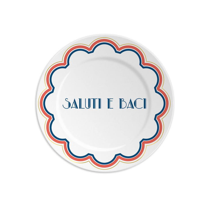 Saluti e Baci Porcelain Plate