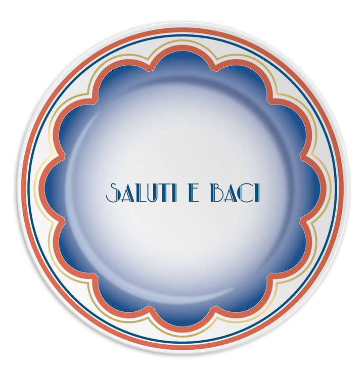 Saluti e Baci Porcelain plate