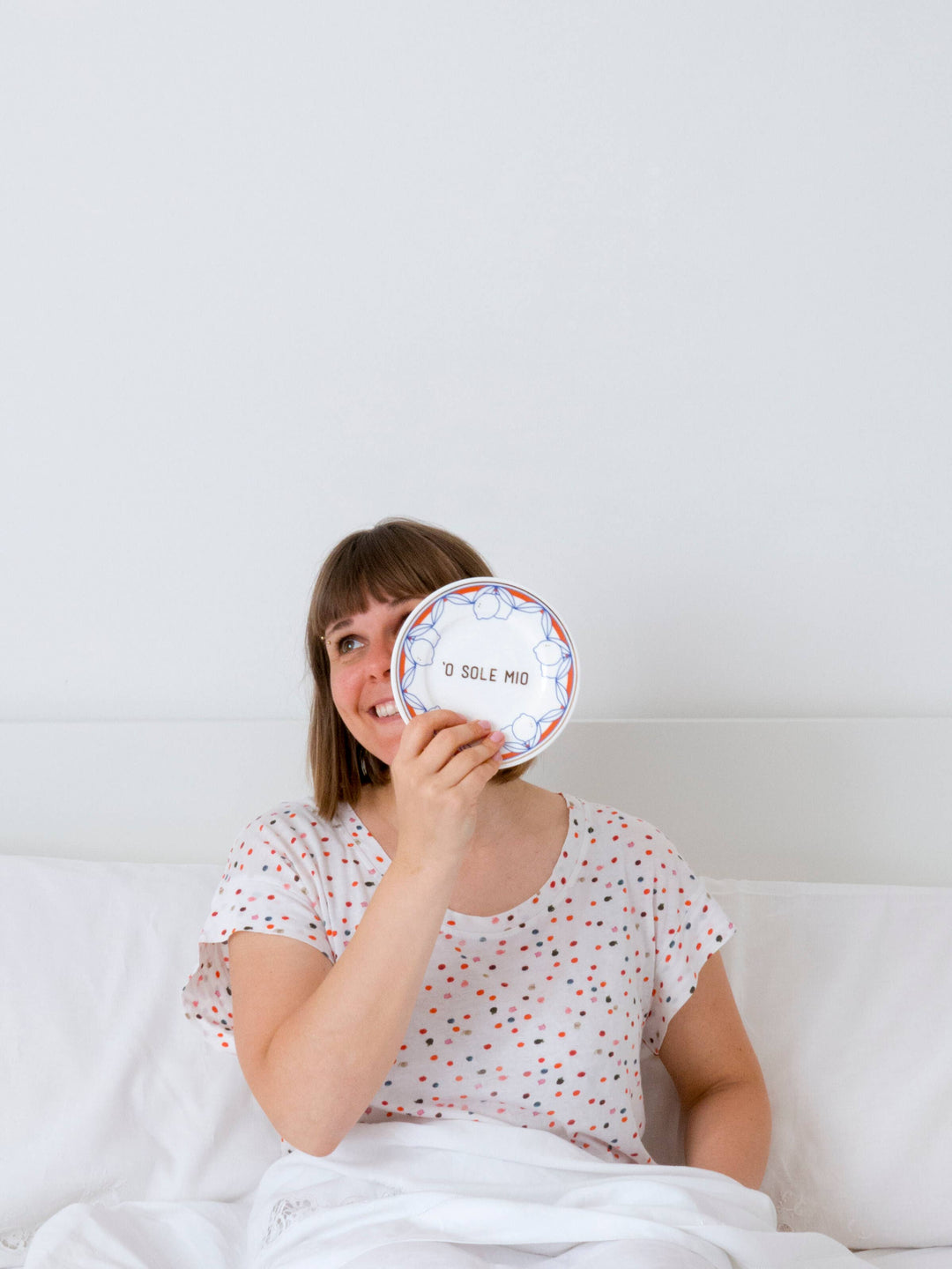 O Sole Mio Porcelain Plate