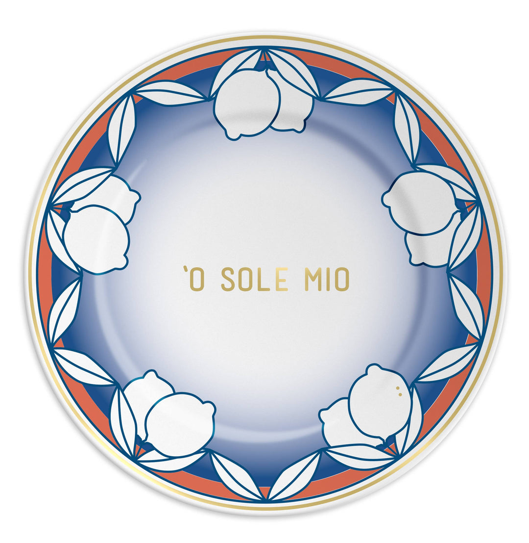 O Sole Mio Porcelain plate