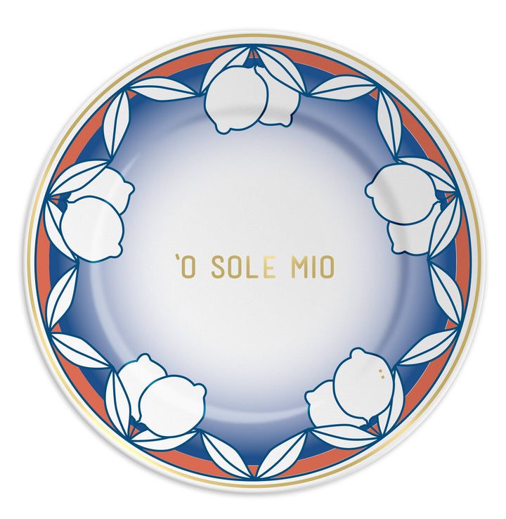 O Sole Mio Porcelain plate