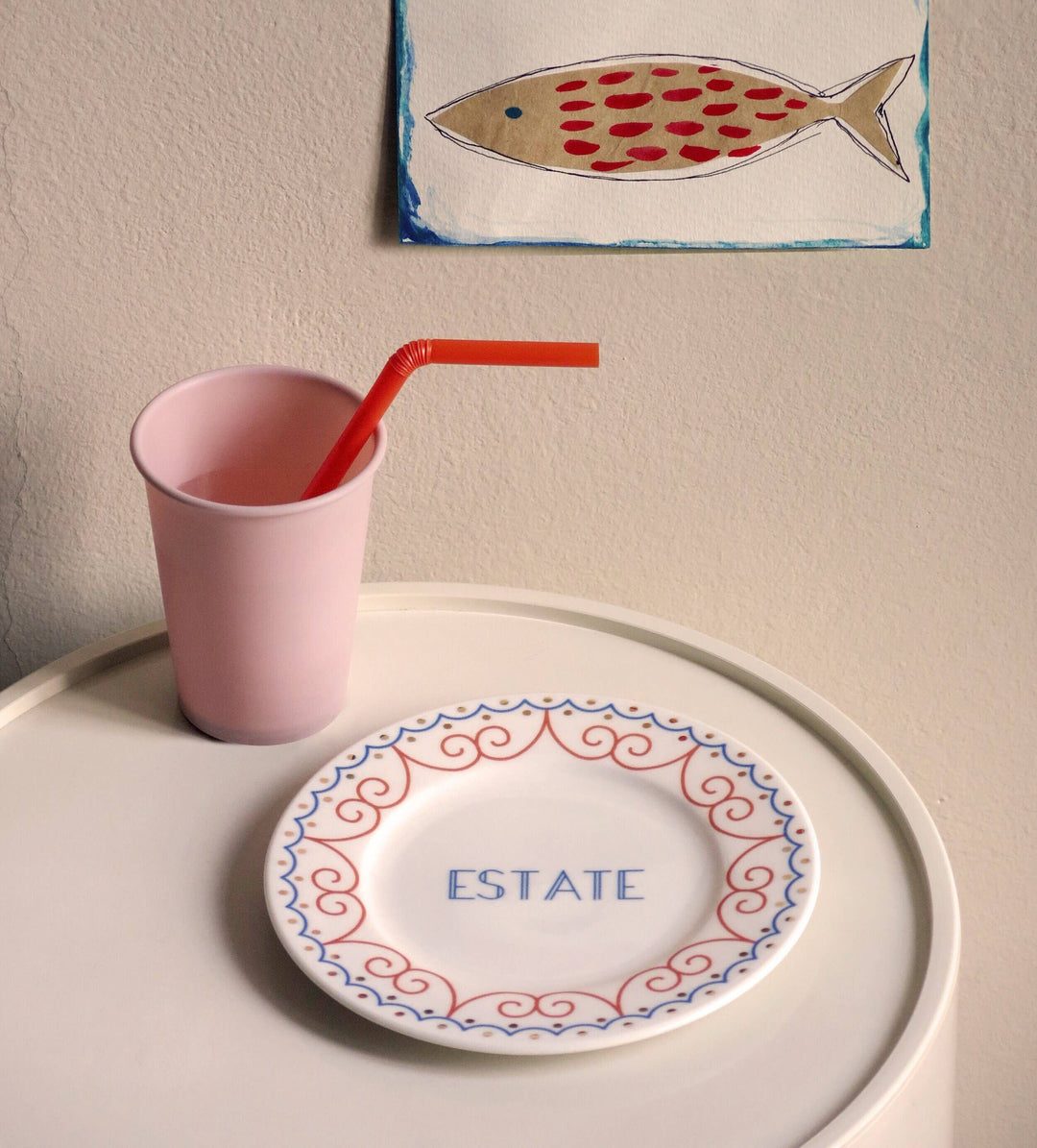 Estate Porcelain Plate
