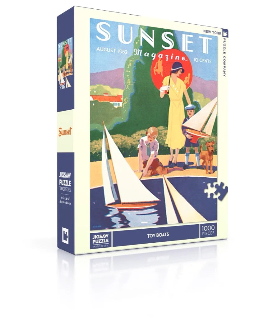 Toy Boats on Sunset Magazine 1000-Piece Jigsaw Puzzle