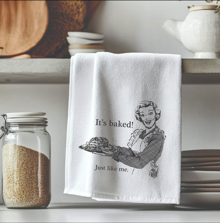 I'm Baked Tea Towel