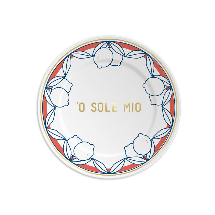 O Sole Mio Porcelain Plate
