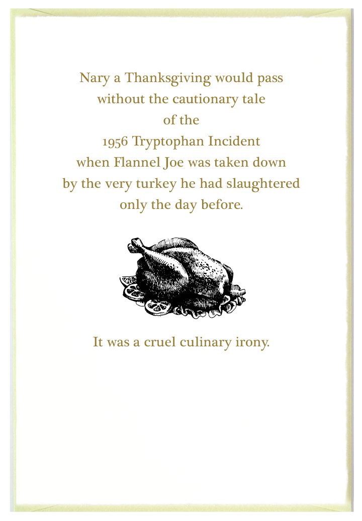 1956 Thanksgiving Tryptophan Incident