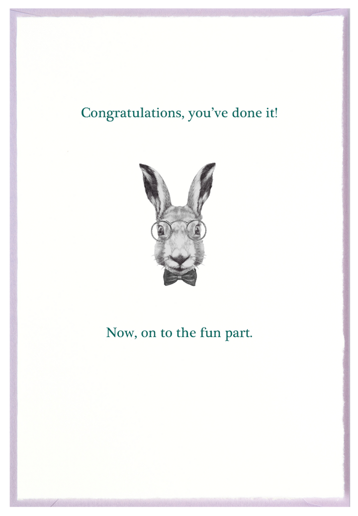 Smart Bunny with Congrats to You! – Lilybranch