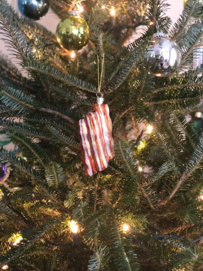 Glittering Bacon Ornament